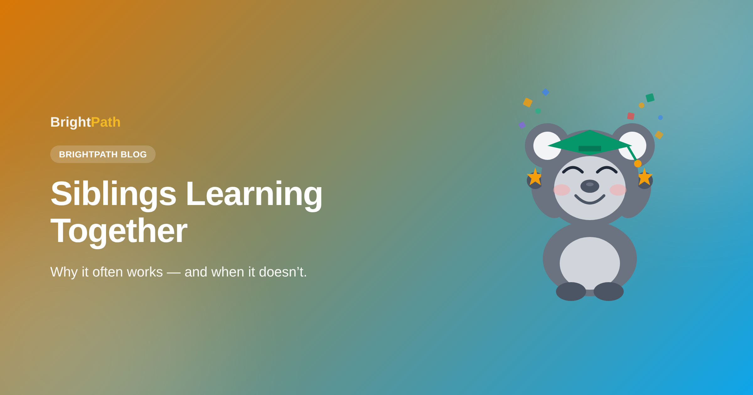 Sibling Learning Together — BrightPath blog post cover